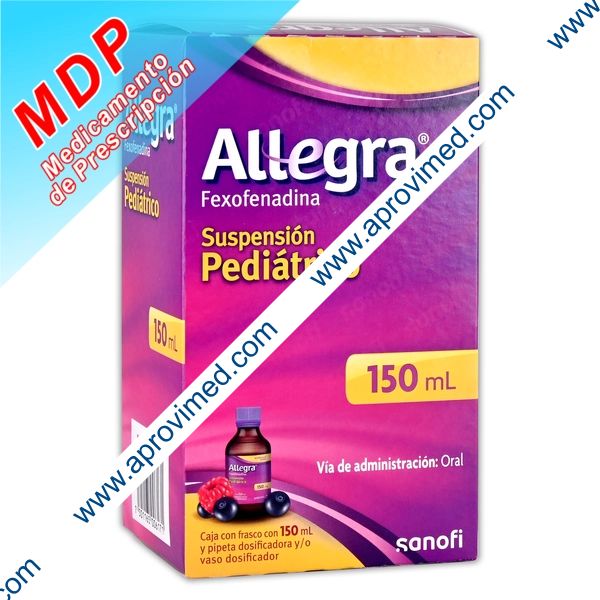 ALLEGRA SUSP. Pediátrico Fco. 150 ML. 600 MG/100 ML.