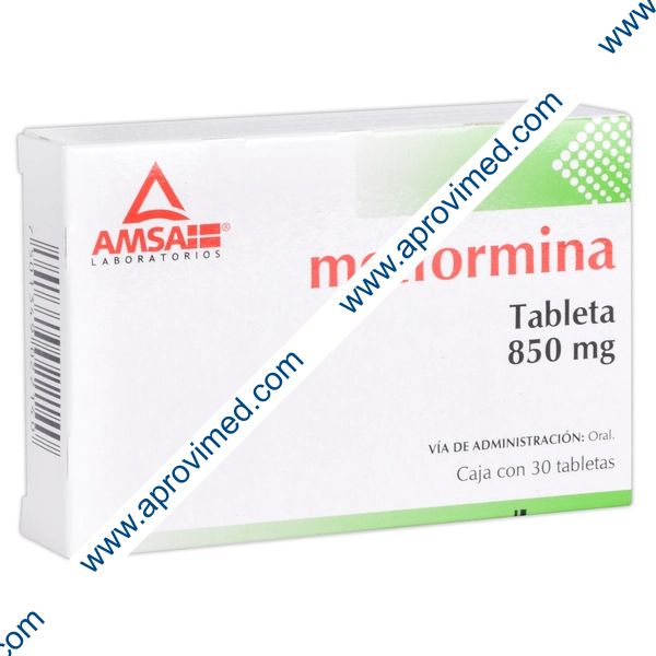 METFORMINA (Amsa) c/30 TABS. 850 MG.