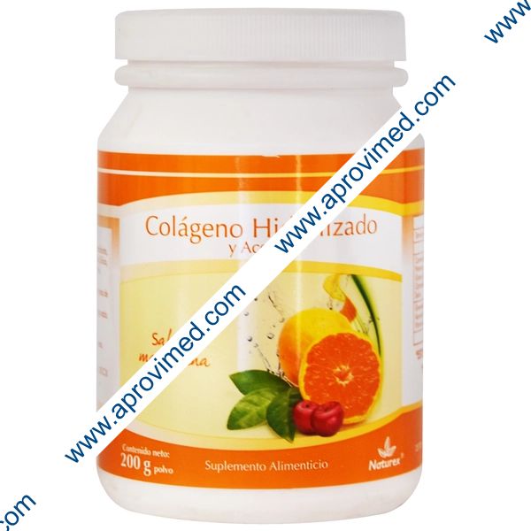 COLÁGENO HIDROLIZADO y ACEROLA (Naturex) POLVO Sab. Mandna. Fco. c/200 G.