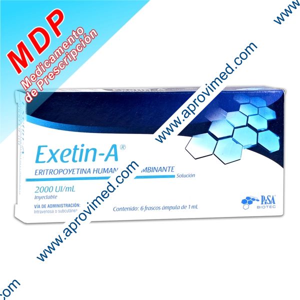EXETIN-A Sol. Iny. c/6 FCO. AMP. 2000 UI/1 ML.