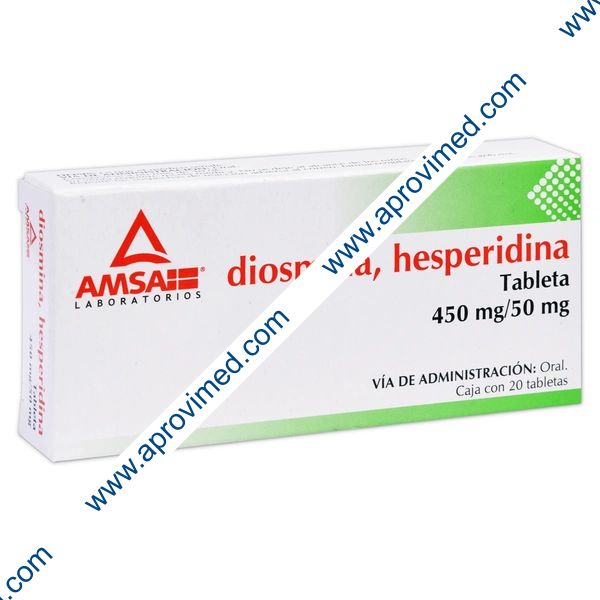 DIOSMINA/HESPERIDINA (Amsa) c/20 TABS. 450/50 MG.