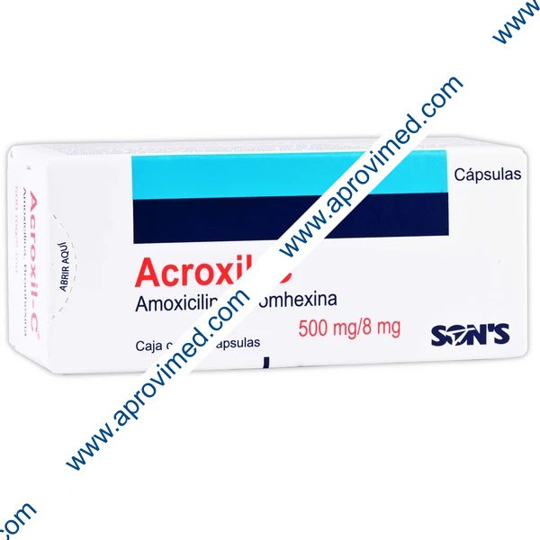ACROXIL-C c/12 CAPS. 500-8 MG.