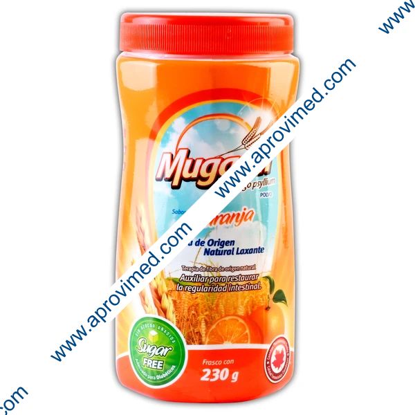 MUGASIN POLVO Sabor Naranja (Sin Ázucar) Fco. c/230 G. 49.7 G/100 G.