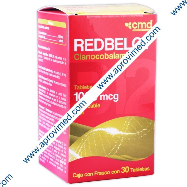 REDBELGY B12 c/30 TABS. Masticables 1000 MCG.