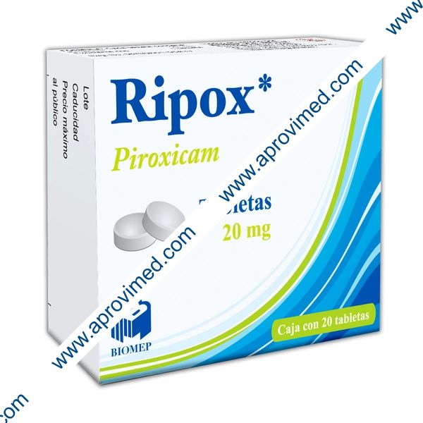 RIPOX c/20 TABS. 20 MG.