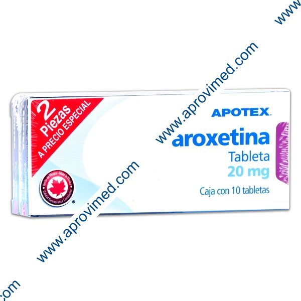 PAROXETINA (Apotex) c/10 TABS. 20 MG. (2 Pack)