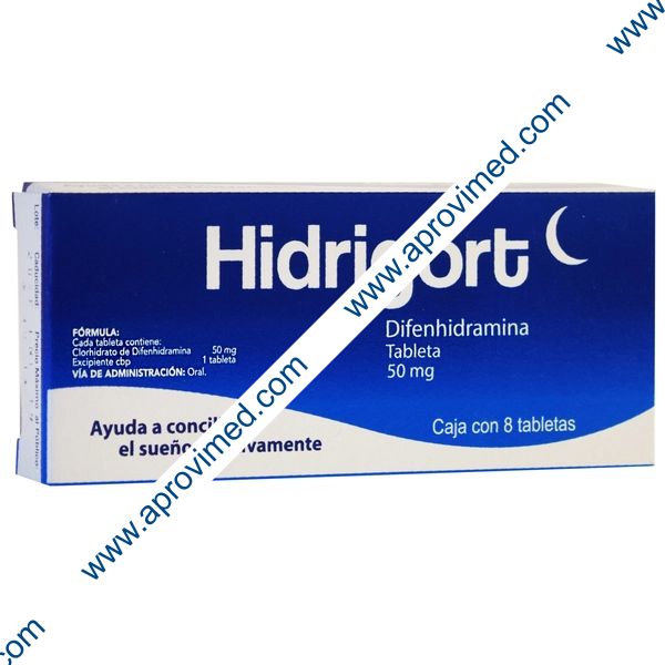 HIDRIGORT c/8 TABS. 50 MG.
