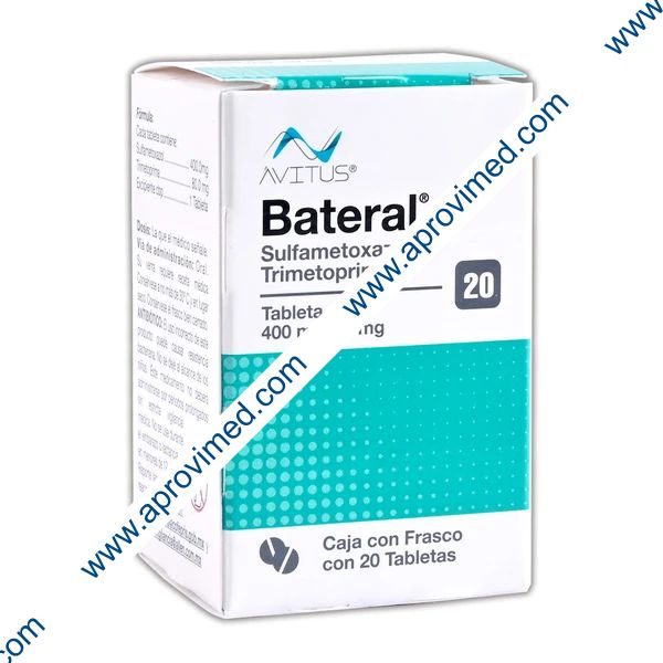 BATERAL Cja/Fco. c/20 TABS. 400/80 MG.
