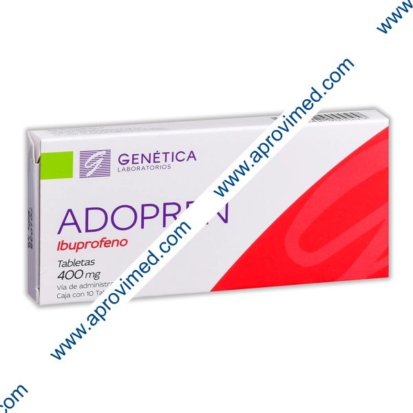 ADOPREN Caja c/10 TABS. 400 MG.
