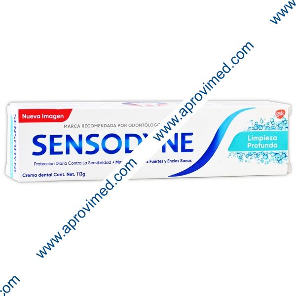 SENSODYNE LIMPIEZA PROFUNDA Crema Dental Tubo c/113 G.