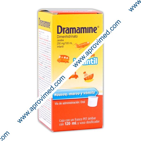 DRAMAMINE JARABE Infantil Fco. 120 ML. 250 MG/100 ML.