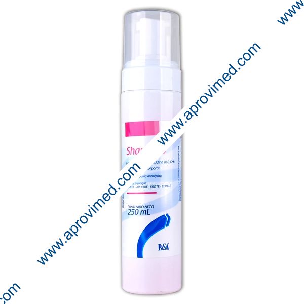 SHAMPOO ESPUMA ANTISÉPTICA (Pisa) Fco. c/250 ML.