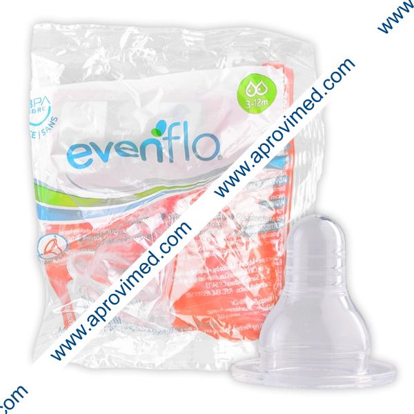 MAMILA DE SILICÓN Flujo Medio (Evenflo) c/1 Pza.