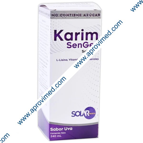 KARIM SENGER SOLUCIÓN Sabor Uva Fco. 240 ML.