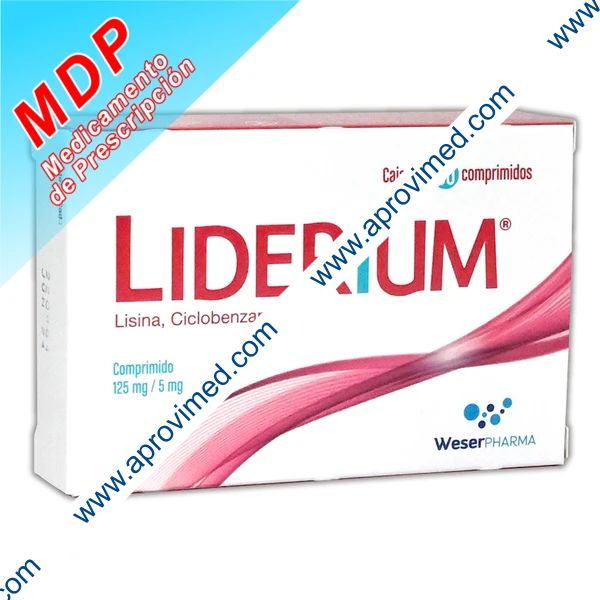LIDERIUM c/30 COMPS. 125/5 MG.