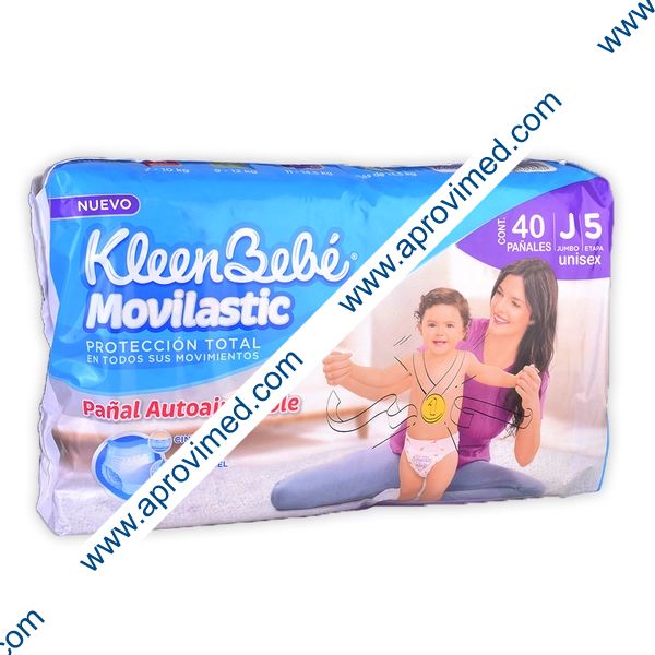 KLEENBEBÉ MOVILASTIC JUMBO (Etapa 5 / 11-14.5 Kg.) c/40 Pzs.