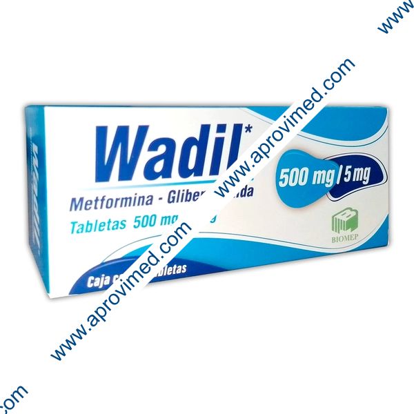 WADIL c/60 TABS. 500/5 MG.