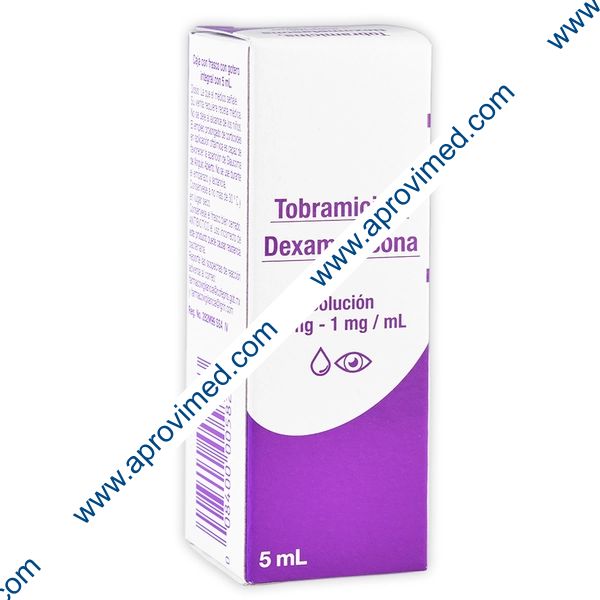TOBRAMICINA/DEXAMETASONA (Grin) SOL. OFT. Fco. Gotero 5 ML. 3-1 MG/1 ML.