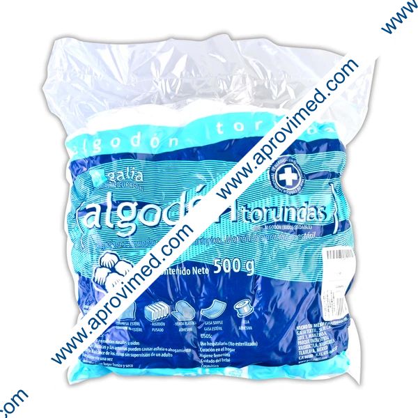ALGODON TORUNDAS (Galia) Bolsa c/500 G.