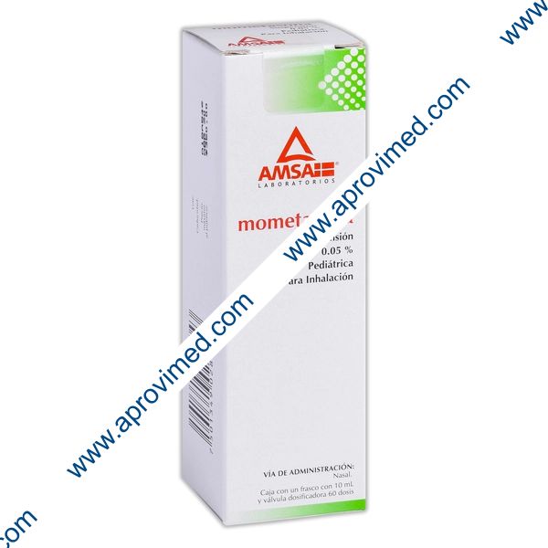 MOMETASONA (Amsa) SUSP. Pedtca. 0.05% SPRAY NASAL 10 ML. c/60 Dosis.