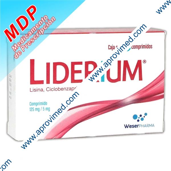 LIDERIUM c/15 COMPS. 125/5 MG.