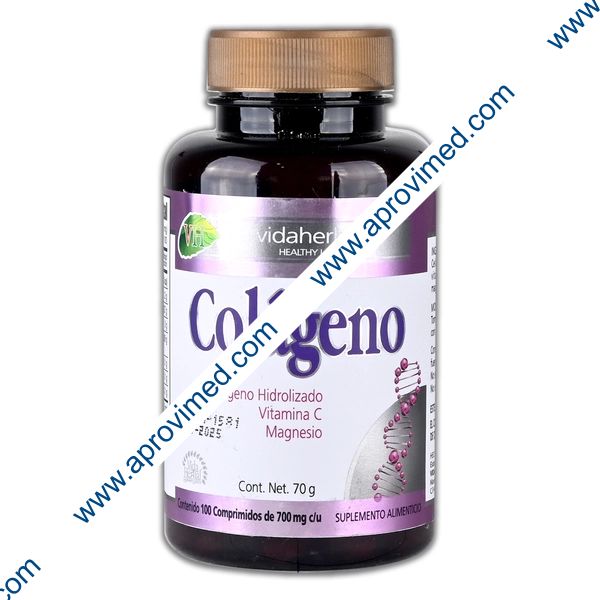 COLÁGENO (VidaHerbal) c/100 COMPS. 700 MG.