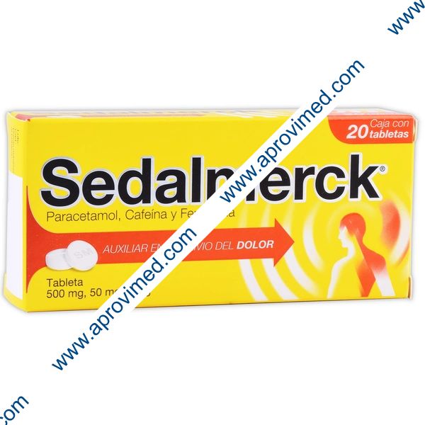SEDALMERCK c/20 TABS. 500/50/5 MG.