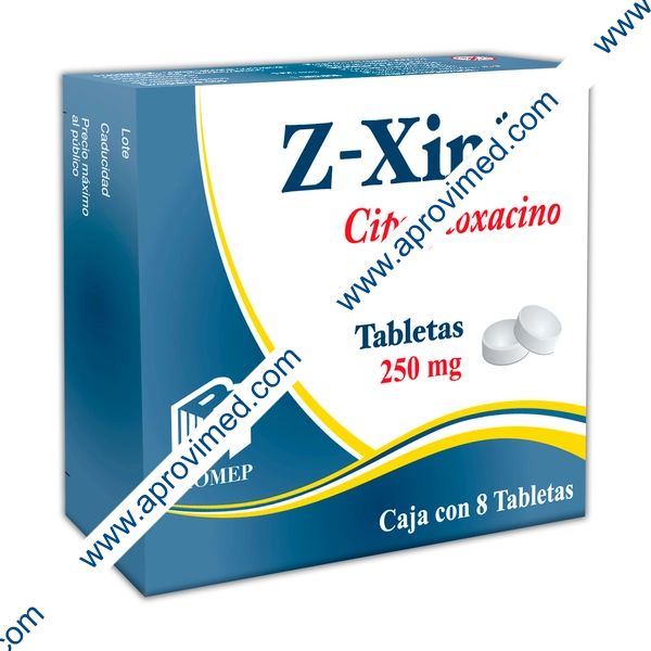 Z-XIN c/ 8 TABS. 250 MG.