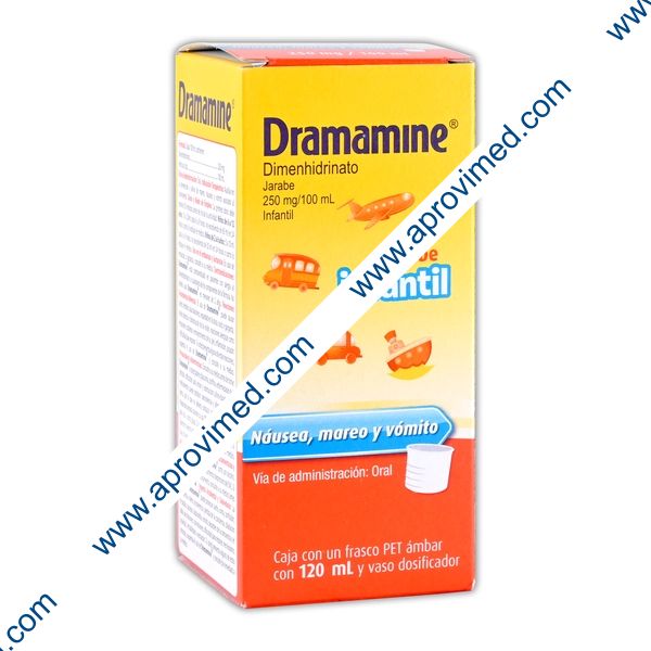 DRAMAMINE JARABE Infantil Fco. 120 ML. 250 MG/100 ML.