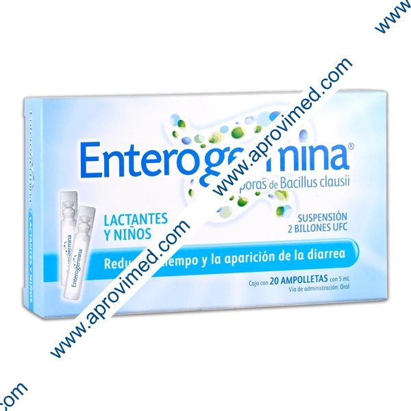 ENTEROGERMINA SUSP. Lactantes/Niños c/20 AMPTAS. 5 ML. 2 BILLS. UFC.