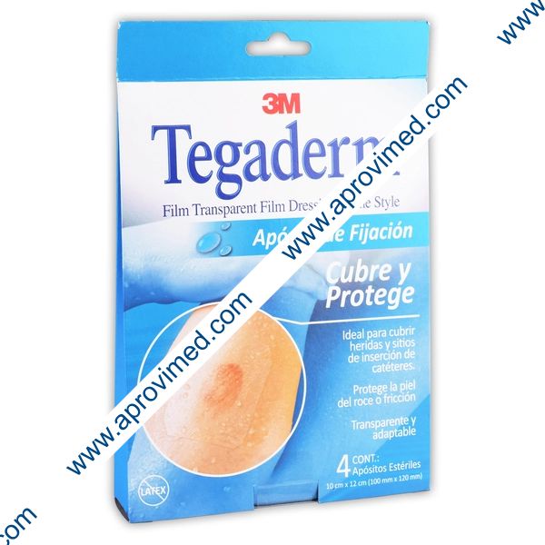 TEGADERM Apósito Estéril 10x12cm Caja c/4 Pzs.