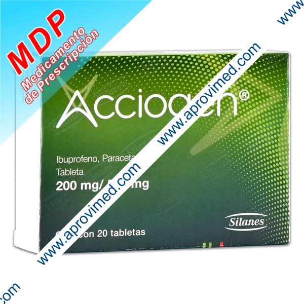 ACCIOGEN c/20 TABS. 200/500 MG.