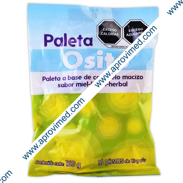 PALETA OSITO Bolsa c/16 PZAS. 10 G.
