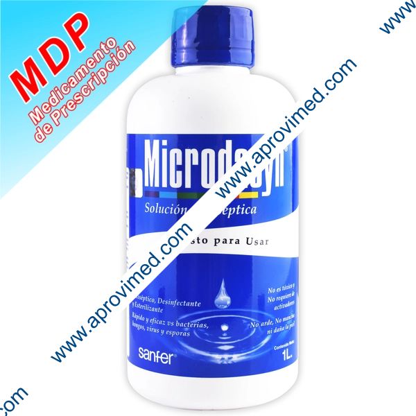 MICRODACYN SOL. ANTISÉPTICA Envase 1 L. 55 PPM.