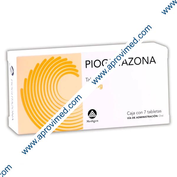 PIOGLITAZONA (Medigen) c/7 TABS. 15 MG.