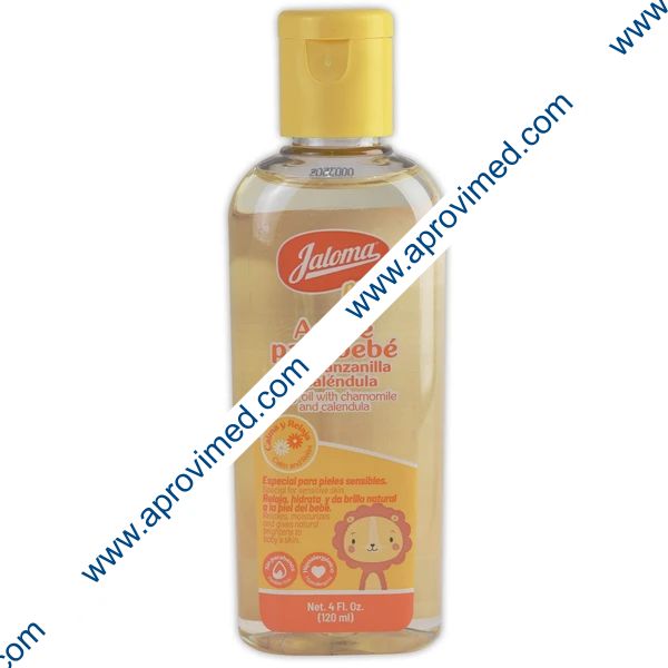ACEITE PARA BEBÉ c/MANZANILLA Y CALENDULA (Jaloma) Fco. 120 ML.