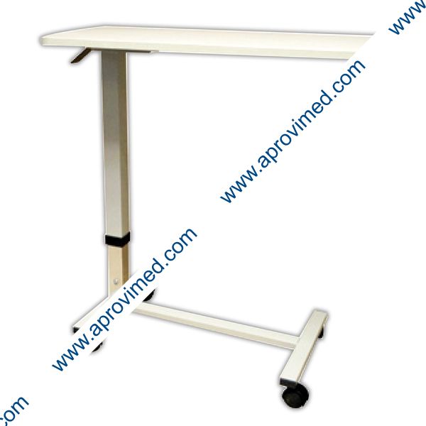 MESA PARA ALIMENTOS c/RUEDAS ALTURA AJUSTABLE (Color Beige)