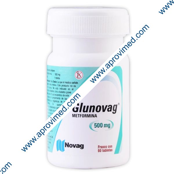 GLUNOVAG c/60 TABS. 500 MG.