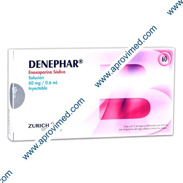 DENEPHAR Sol. Iny. c/2 JGAS. Prellenadas 60 MG/0.6 ML.