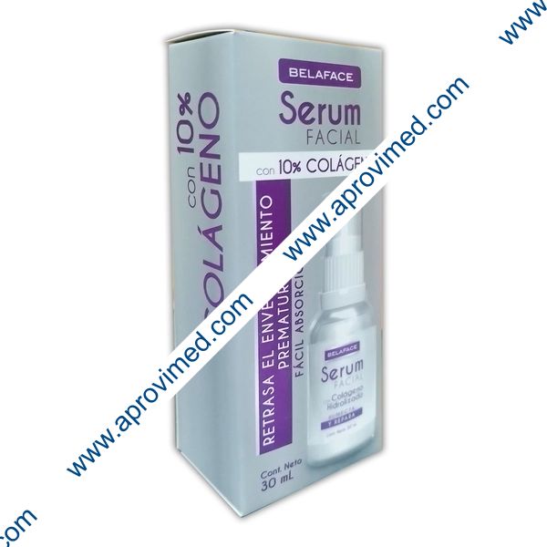BELAFACE SERUM FACIAL c/10% COLÁGENO Fco. 30 ML.