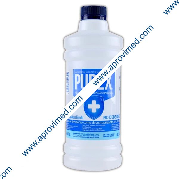 ALCOHOL ETÍLICO Desnaturalizado (Purex) 70° G.L. 500 ML.