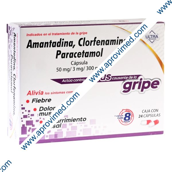 AMATDNA/CLORFNA/PARCTML. (Ultra) c/24 CAPS. 50/3/300 MG.
