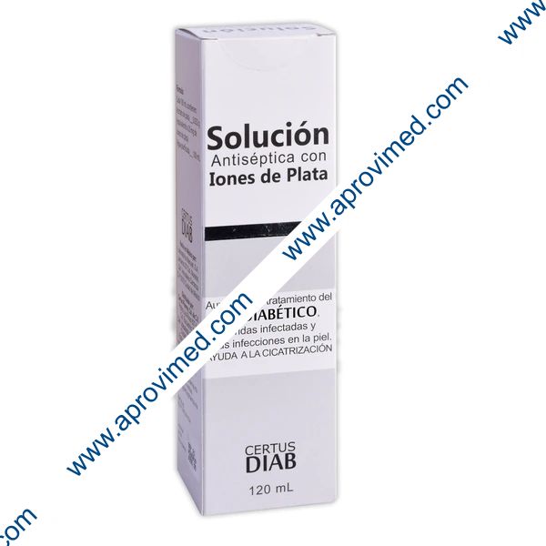 SOLUCIÓN ANTISÉPTICA CON IONES DE PLATA Fco. c/120 ML.