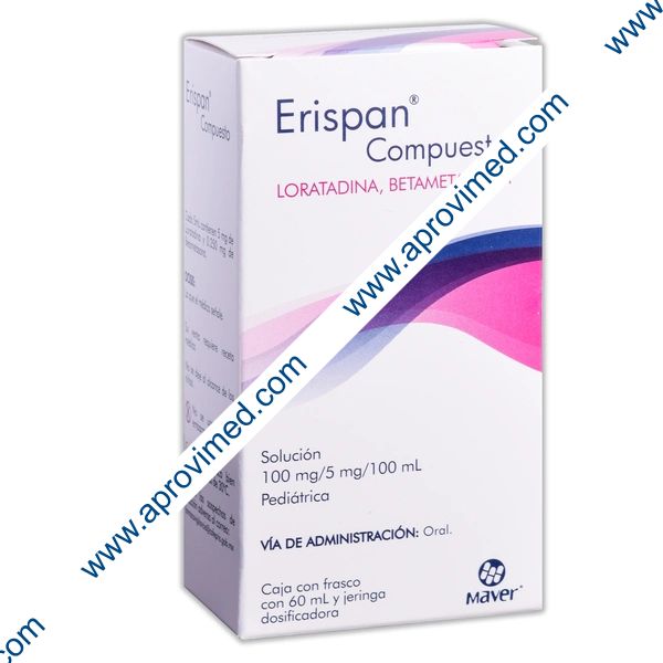 ERISPAN Compuesto SOL. Pedtca. Fco. 60 ML. 100-5 MG/100 ML.