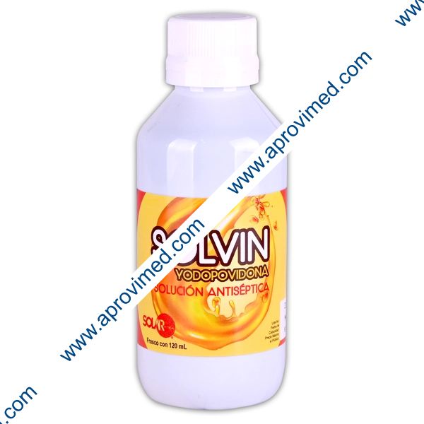 SOLVIN Solución Antiséptica Tópica Fco. 120 ML. 10 G/100 ML.