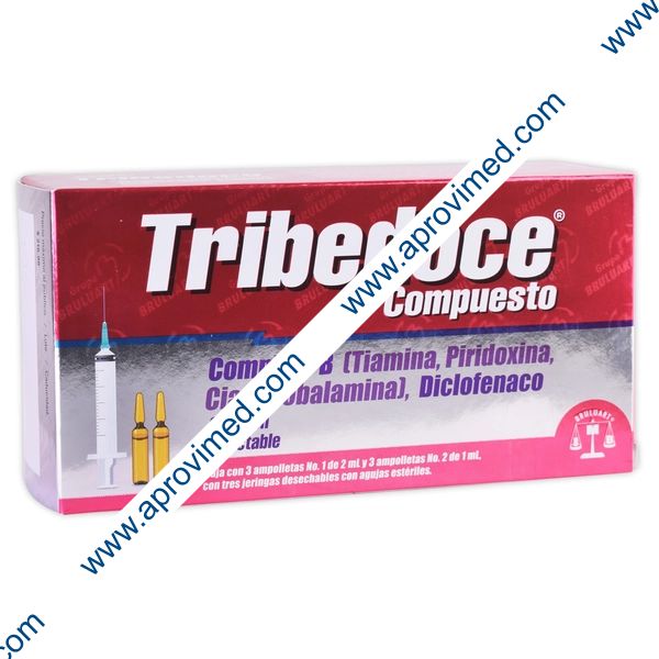 TRIBEDOCE Compuesto Sol. Iny. c/3 Dosis 100-100-5-75 MG/3 ML. y 3 Jgas.