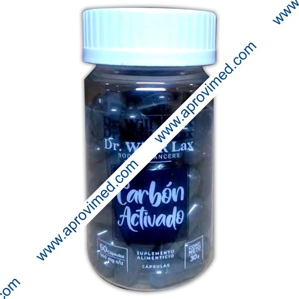 CARBÓN ACTIVADO (Dr. Will R. Lax) c/60 CAPS. 500 MG.