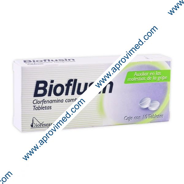 BIOFLUSIN c/10 TABS. 500/25/5/4 MG.