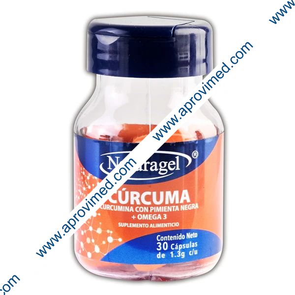 CÚRCUMA CON PIMIENTA NEGRA+OMEGA 3 c/30 CAPS. 1.3 G.
