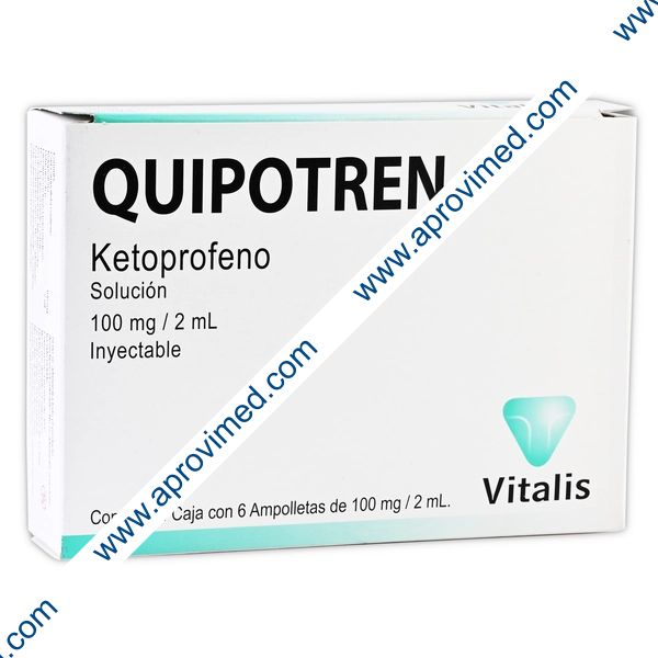 QUIPOTREN Sol. Iny. c/6 AMPTAS. 100 MG/2 ML.